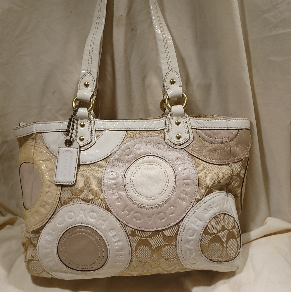 Coach East West Patchwork Tote